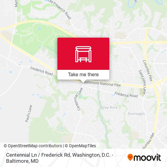 Mapa de Centennial Ln / Frederick Rd