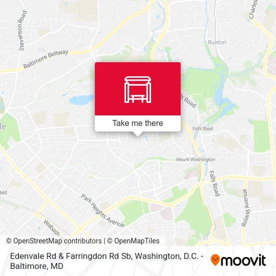 Edenvale Rd & Farringdon Rd Sb map