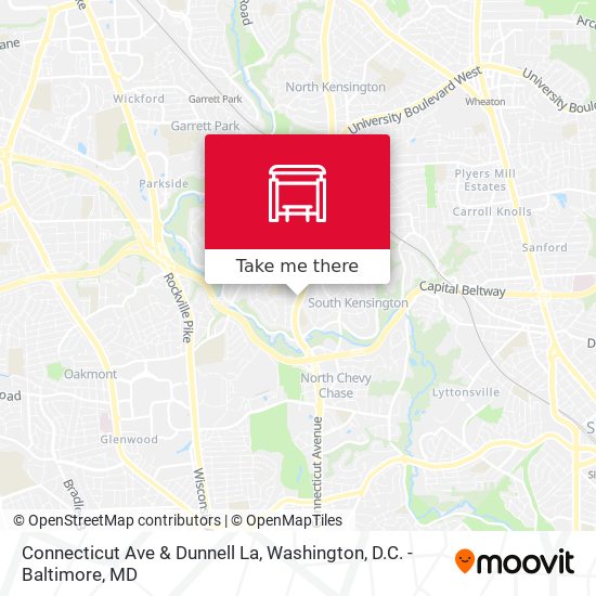 Connecticut Ave & Dunnell La map