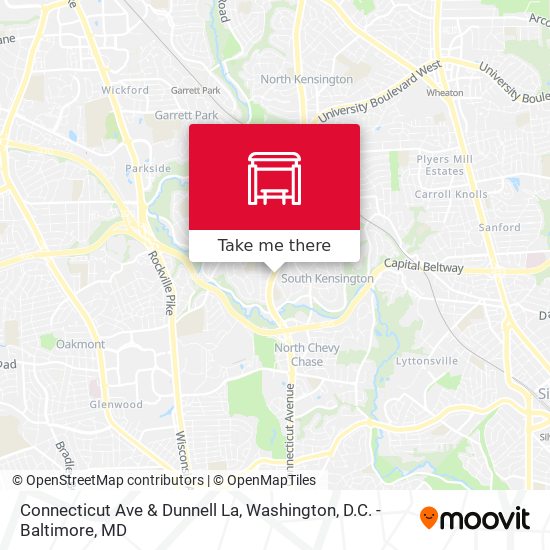 Connecticut Ave & Dunnell La map