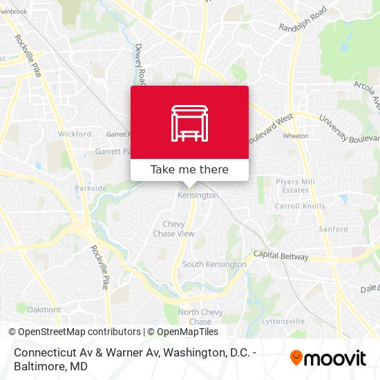 Connecticut Av & Warner  Av map