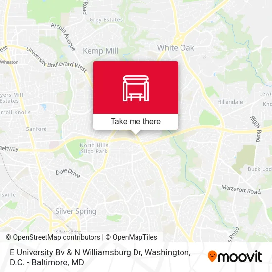 E University Bv & N Williamsburg Dr map