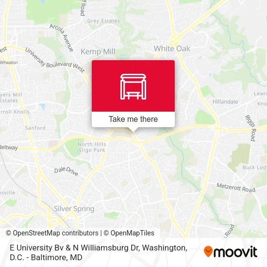 E University Bv & N Williamsburg Dr map