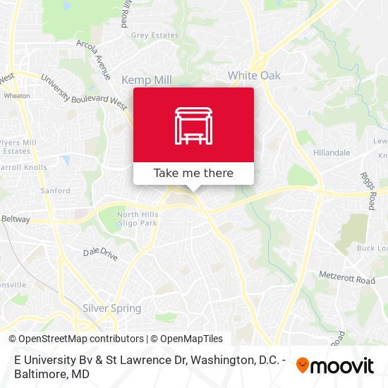Mapa de E University Bv & St Lawrence Dr