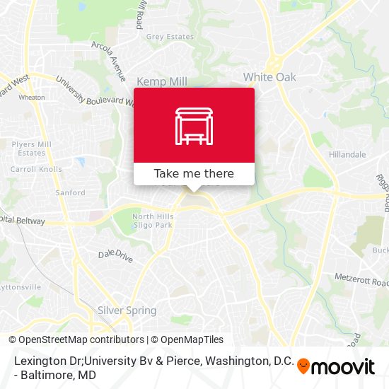Mapa de Lexington Dr;University Bv & Pierce