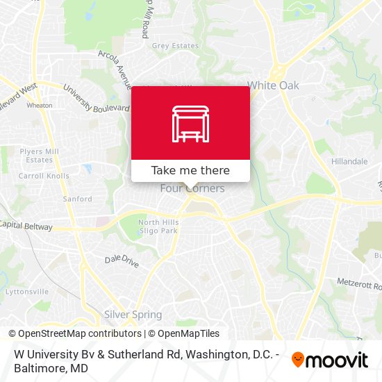 Mapa de W University Bv & Sutherland Rd