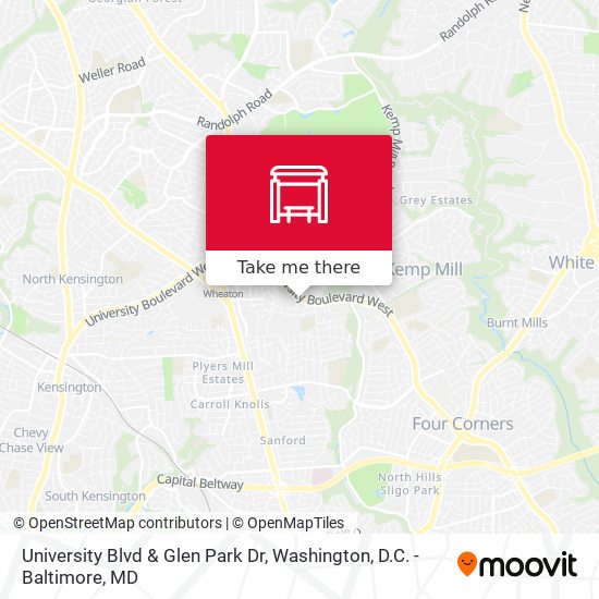 Mapa de University Blvd & Glen Park Dr