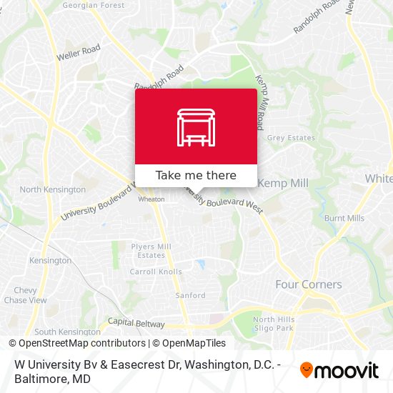 Mapa de W University Bv & Easecrest Dr