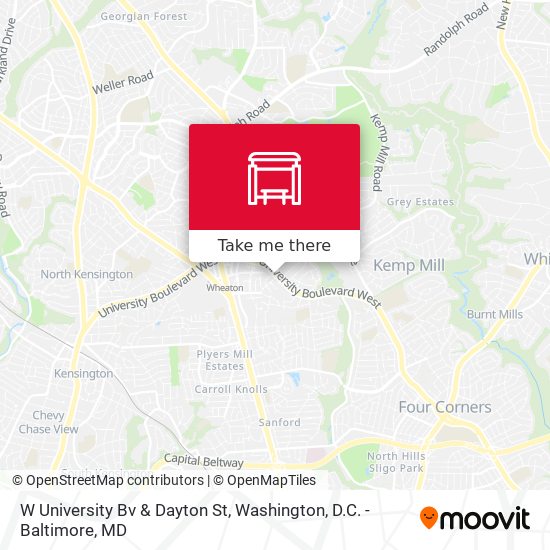Mapa de W University Bv & Dayton St