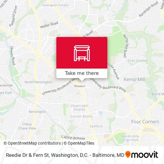 Reedie Dr & Fern St map