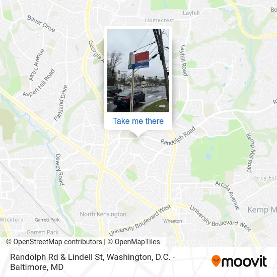 Randolph Rd & Lindell St map