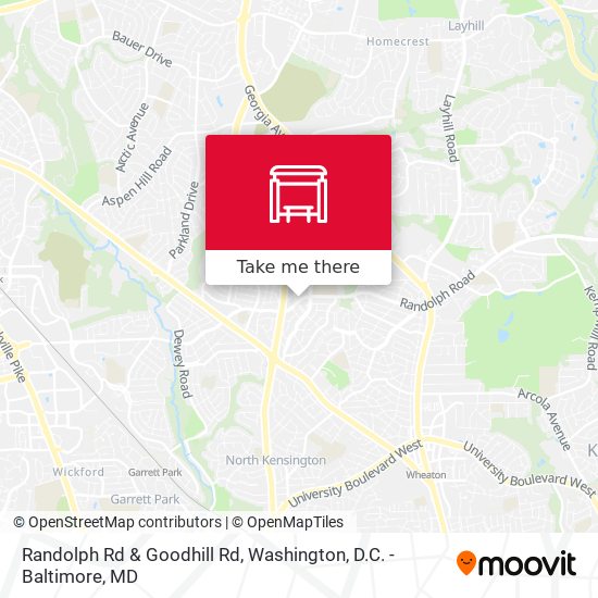 Randolph Rd & Goodhill Rd map