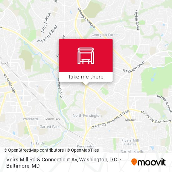 Veirs Mill Rd & Connecticut Av map