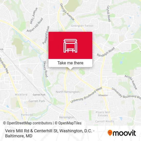 Veirs Mill Rd & Centerhill St map