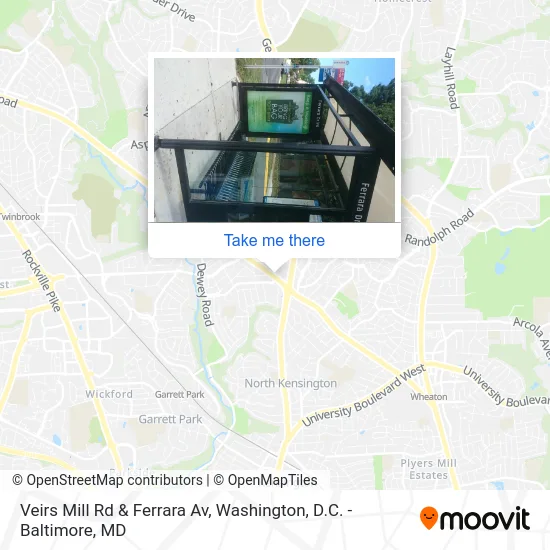 Veirs Mill Rd & Ferrara Av map