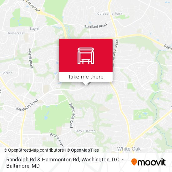 Randolph Rd & Hammonton Rd map