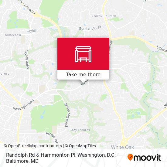 Randolph Rd & Hammonton Pl map