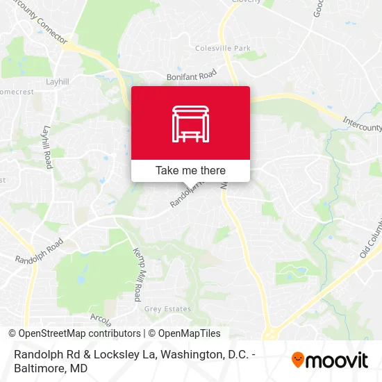 Randolph Rd & Locksley La map