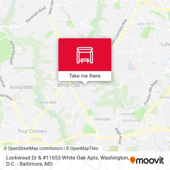Lockwood Dr & #11653 White Oak Apts map