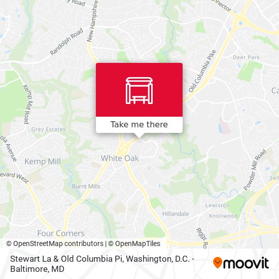 Mapa de Stewart La & Old Columbia Pi