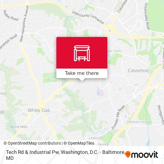 Tech Rd & Industrial Pw map