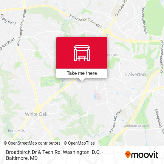Broadbirch Dr & Tech Rd map