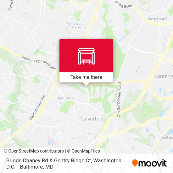 Briggs Chaney Rd & Gentry Ridge Ct map