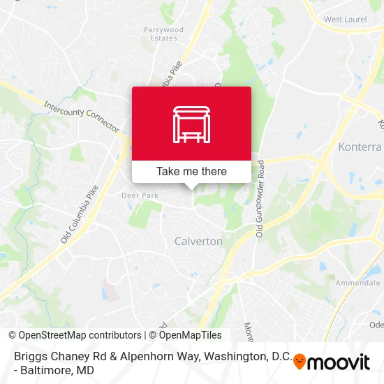 Briggs Chaney Rd & Alpenhorn Way map