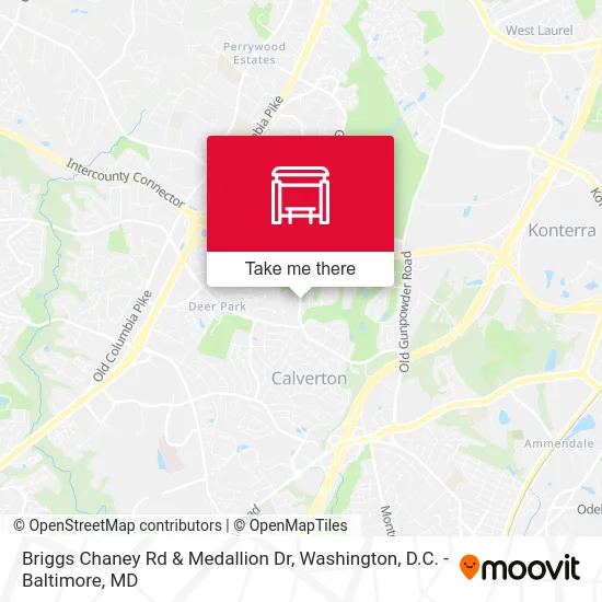 Briggs Chaney Rd & Medallion Dr map