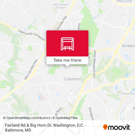 Fairland Rd & Big Horn Dr map