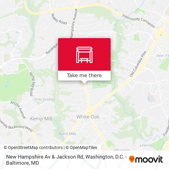 New Hampshire Av & Jackson Rd map
