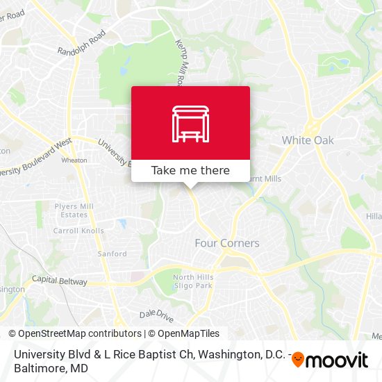 Mapa de University Blvd & L Rice Baptist Ch
