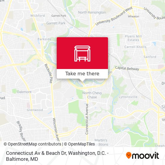 Mapa de Connecticut Av & Beach Dr