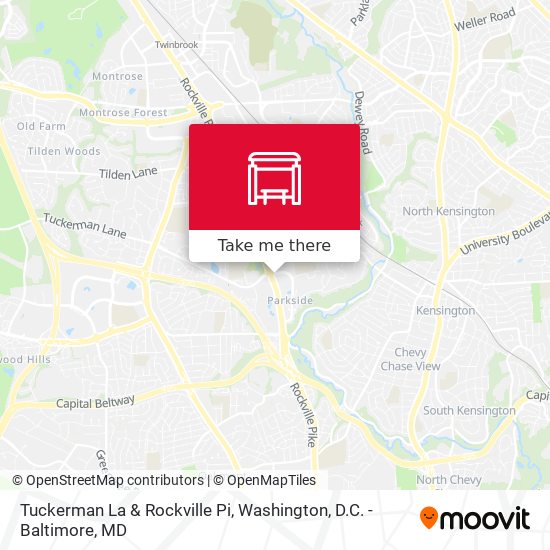 Tuckerman La & Rockville Pi map