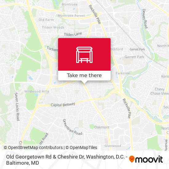 Mapa de Old Georgetown Rd & Cheshire Dr