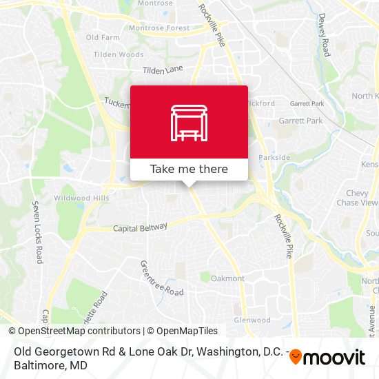 Mapa de Old Georgetown Rd & Lone Oak Dr