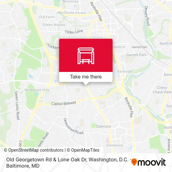 Old Georgetown Rd & Lone Oak Dr map