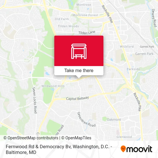 Fernwood Rd & Democracy Bv map