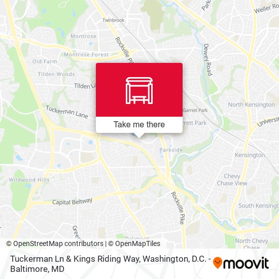 Mapa de Tuckerman Ln & Kings Riding Way