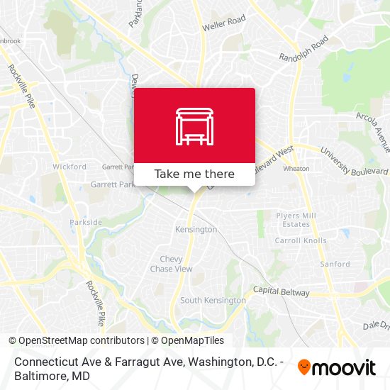 Connecticut Ave & Farragut Ave map