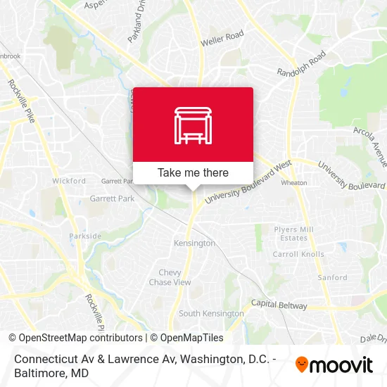 Connecticut Av & Lawrence Av map