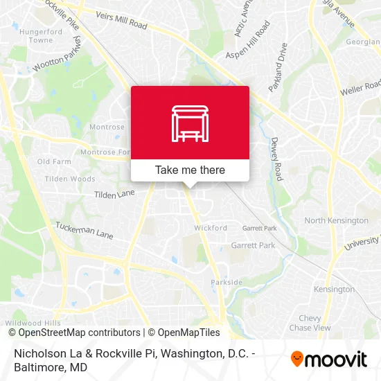 Nicholson La & Rockville Pi map