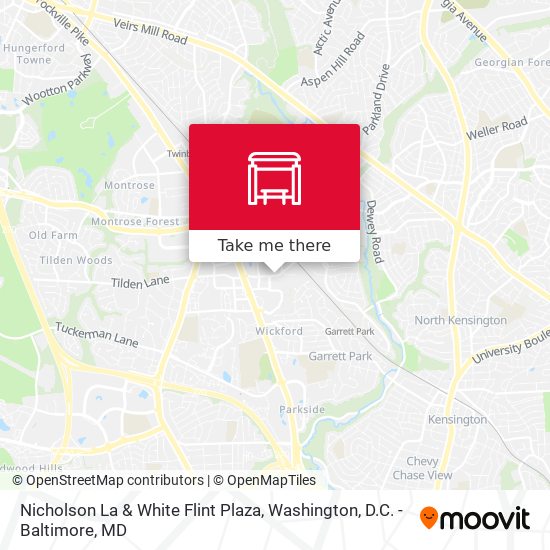 Nicholson La & White Flint Plaza map