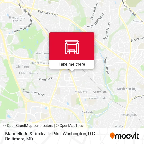 Marinelli Rd & Rockville Pike map
