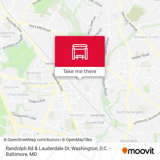 Randolph Rd & Lauderdale Dr map
