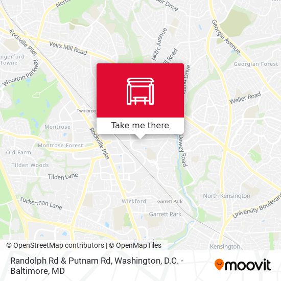 Randolph Rd & Putnam Rd map