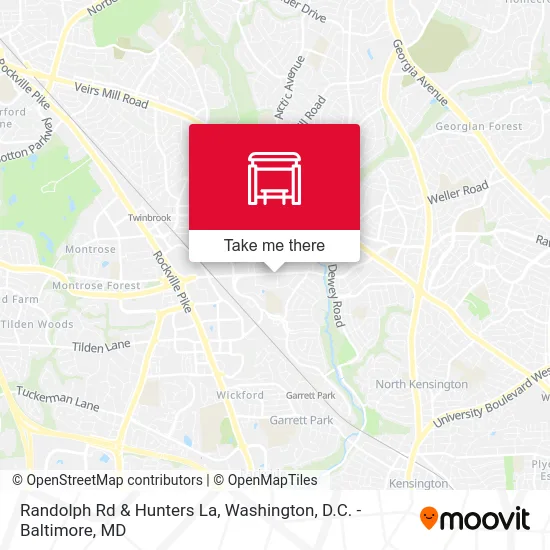 Randolph Rd & Hunters La map