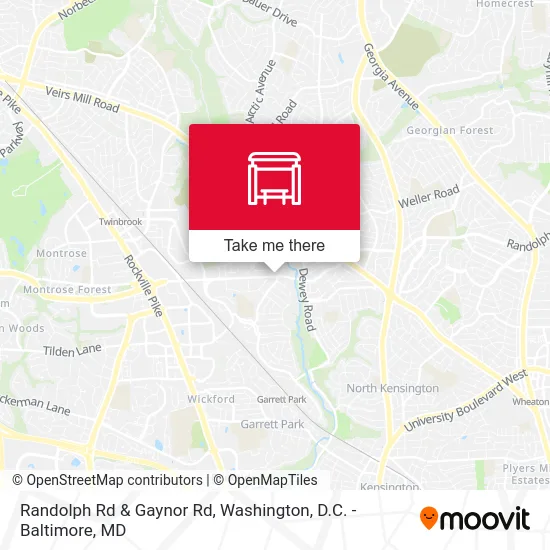 Randolph Rd & Gaynor Rd map