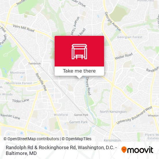 Randolph Rd & Rockinghorse Rd map