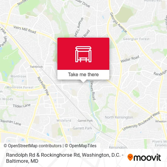 Randolph Rd & Rockinghorse Rd map